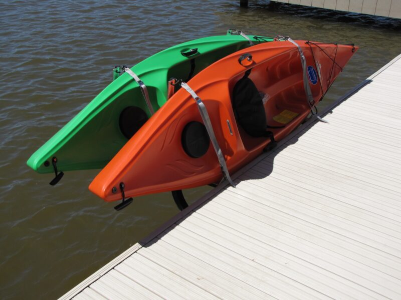 Storage for two kayaks